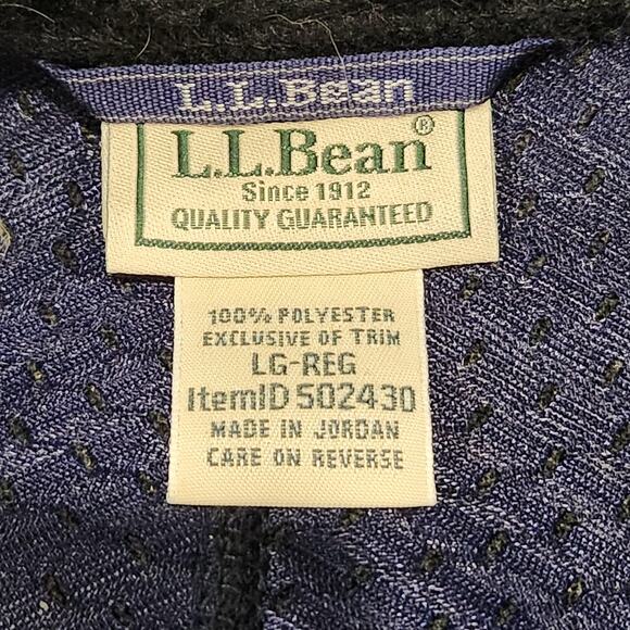 LL Bean Mountain Pile Fleece Vest Womens L Large Black Full Zip Sherpa Jacket - Picture 5 of 11